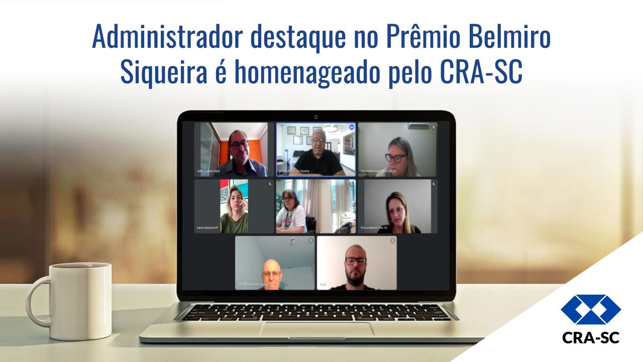 Você está visualizando atualmente Administrador destaque no Prêmio Belmiro Siqueira é homenageado pelo CRA-SC