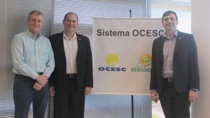 Read more about the article Conselheiros visitam sede da OCESC e SESCOOP/SC