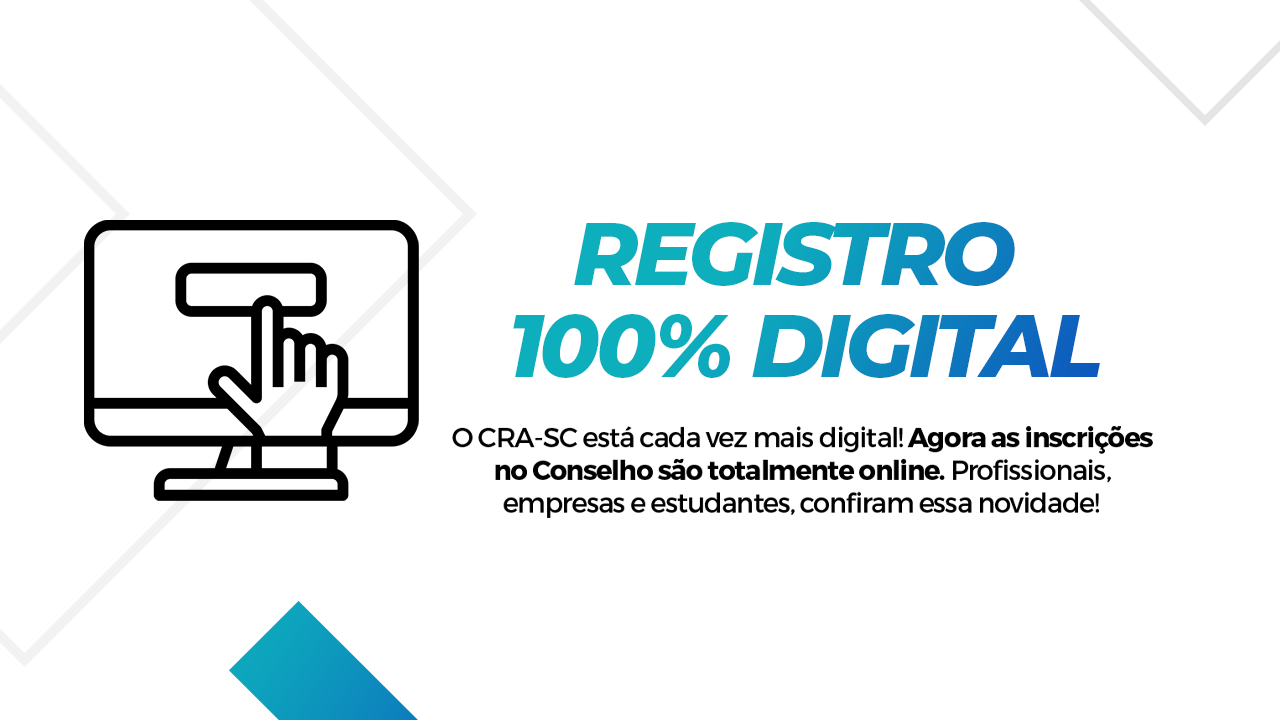 Leia mais sobre o artigo CRA-SC lança Registro 100% digital