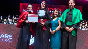 Leia mais sobre o artigo CRA-SC participa de formatura da Católica SC em Jaraguá do Sul e homenageia alunos destaque