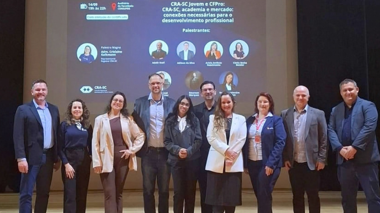 No momento, você está visualizando CRA-SC reúne academia e mercado em evento regional em Joinville